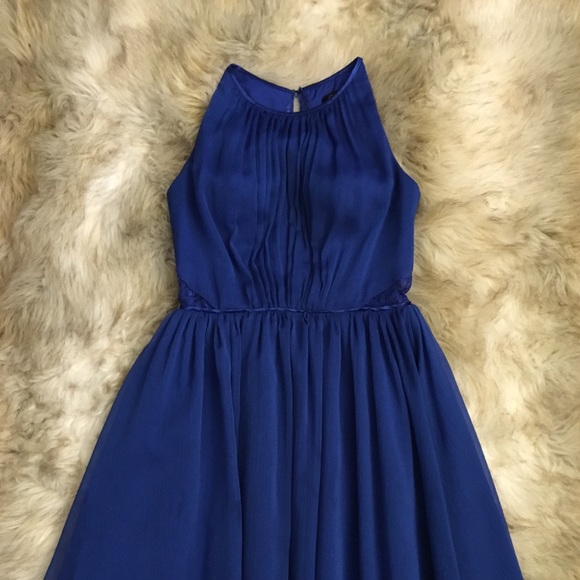 AQUA cobalt illusion party dress size 2 like new!! - Picture 2 of 7